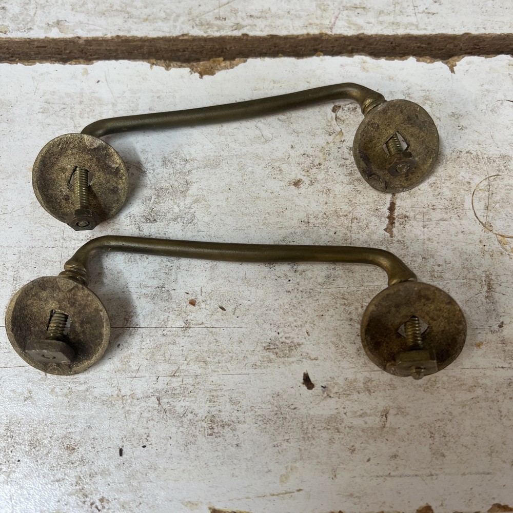 19thC Brass Handle Pulls