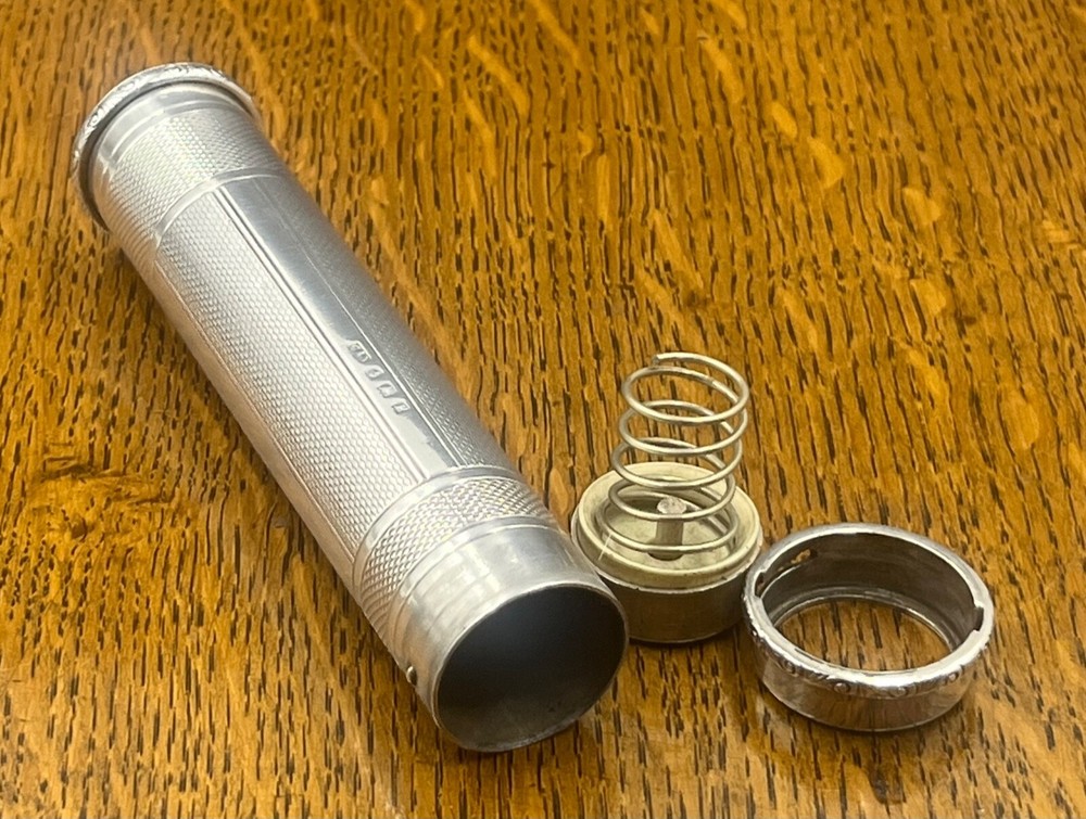 Rare sterling silver pocket torch Birmingham 1939