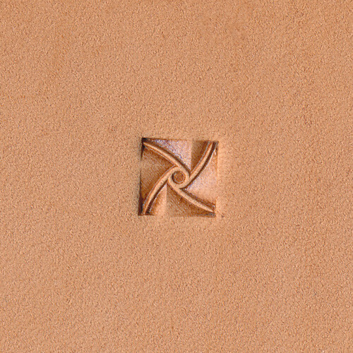 Geometric Crazy Legs E685-S Leather Stamp