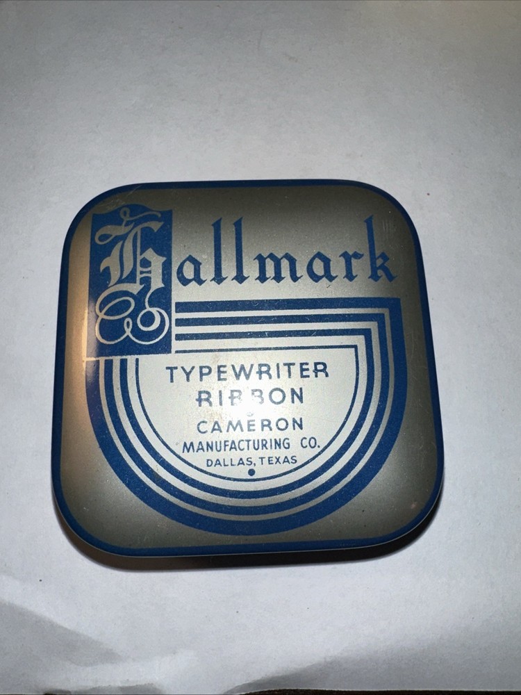 Hallmark Typewriter Ribbon Tin With Ribbon Black Rd