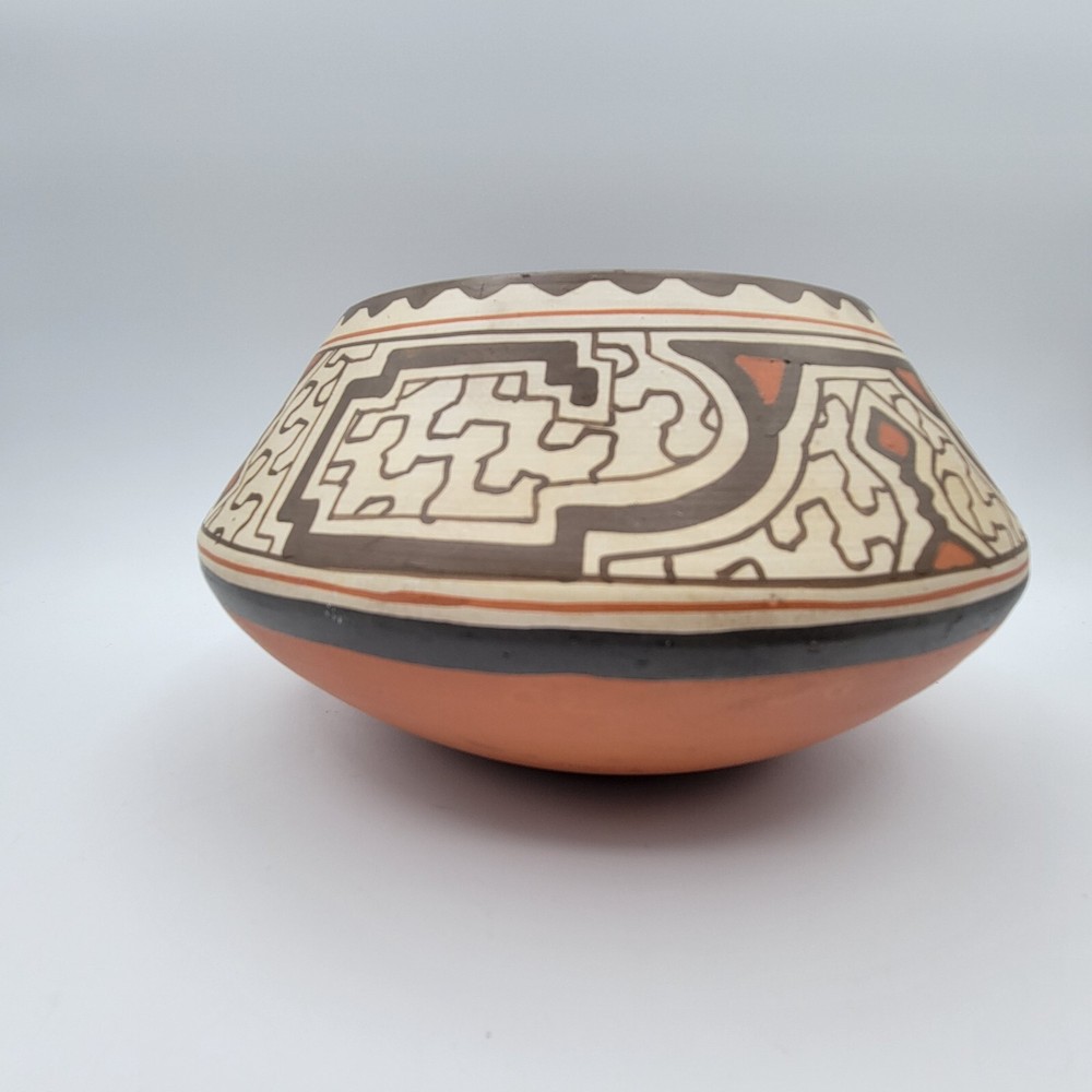 Shipibo Conibo Peruvian Pottery Bowl Handmade