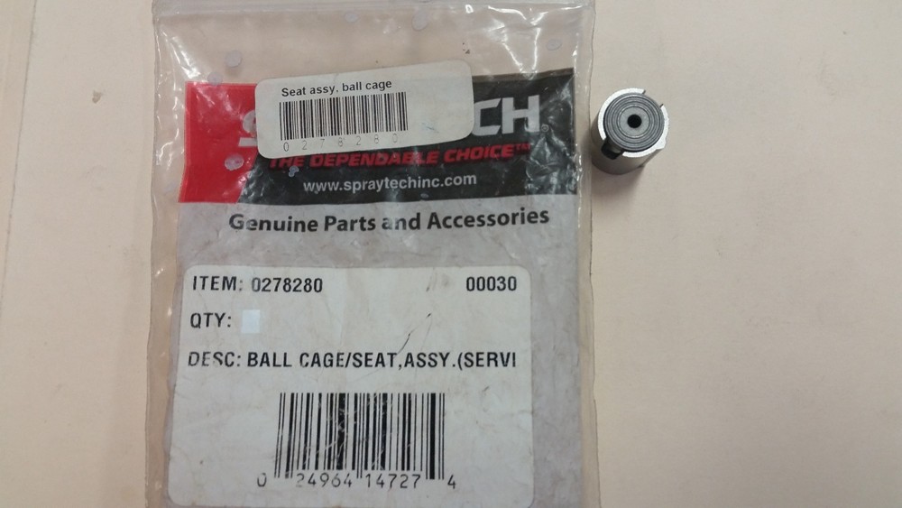 SPRAYTECH, BALL CAGE, SEAT ASSEMBLY, CAT#0278280