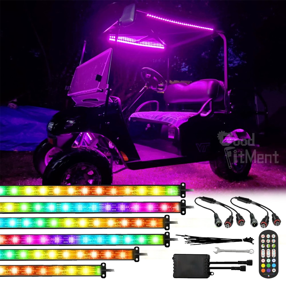 6PCS LED Underglow Underbody Neon Light Strip Chasing 12V-80V For EPIC E40 E40L