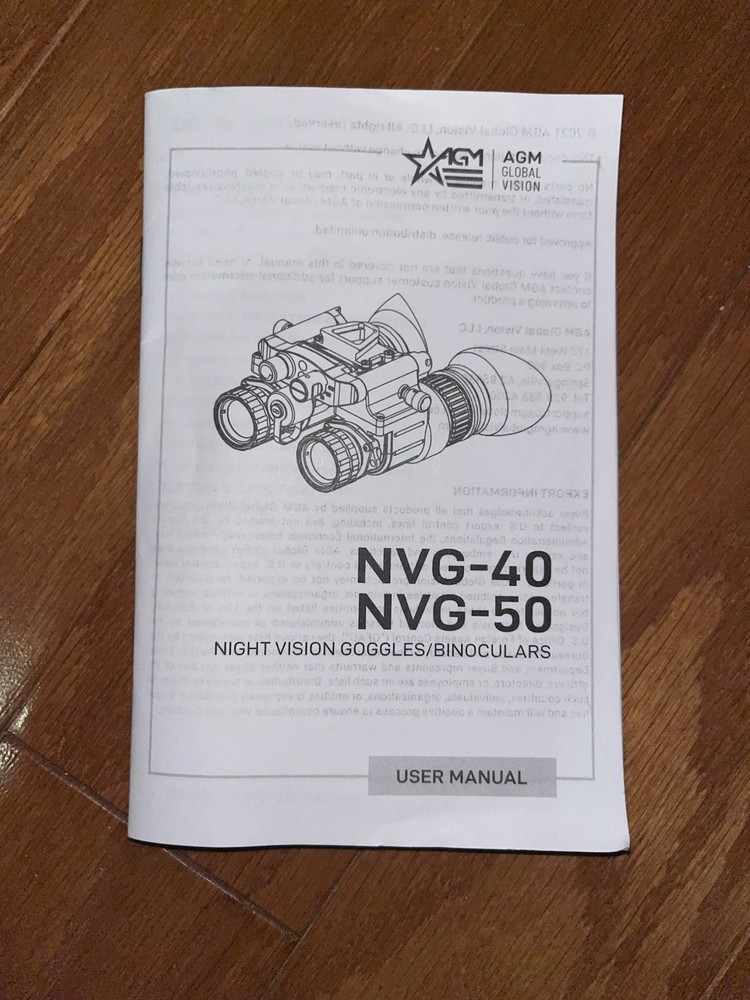 AGM NVG-40 3AL1 Gen 3 Night Vision Goggles
