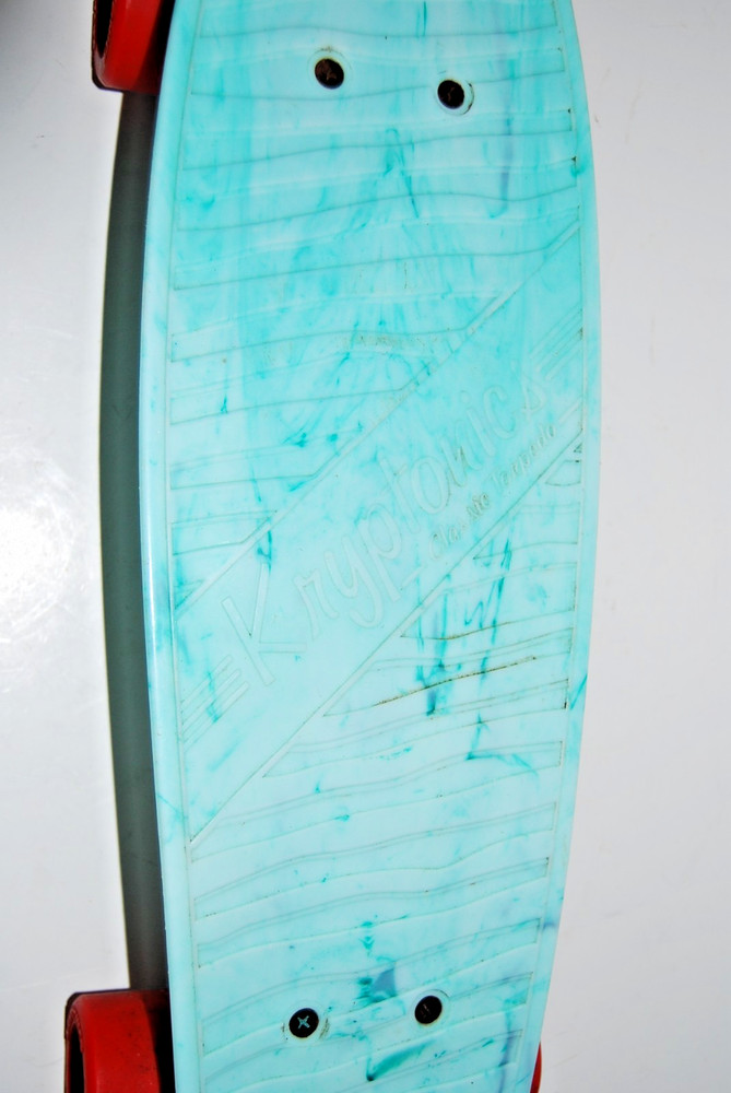 Kryptonics Torpedo 22.5" - Blue Skateboarding Red Wheels