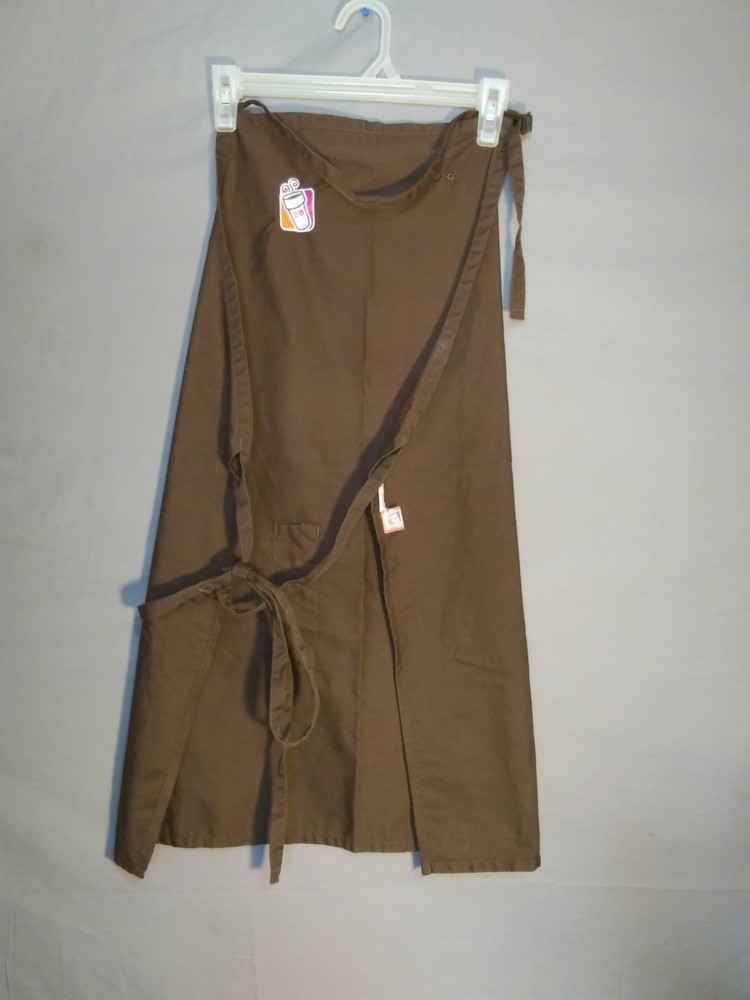 Dunkin Donuts  Employee Apron Brown Size S/M