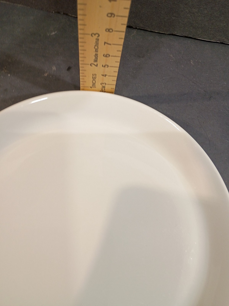 Form Shenango cheese plate white Approx. 8" diameter VGC