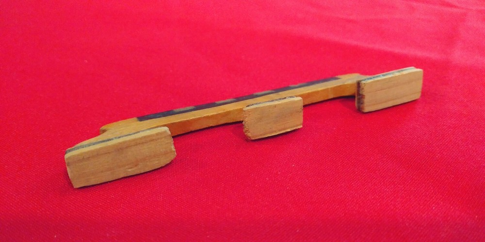 VINTAGE 1950s 4 STRING BANJO BRIDGE MAPLE & EBONY