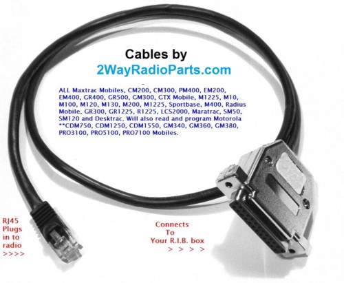 Motorola programming cable CDM1250 M1225 CDM1550 CDM750