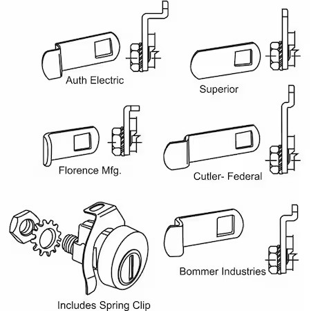 Lock Kit, For 4C Pedestal Mailboxes,  97-17