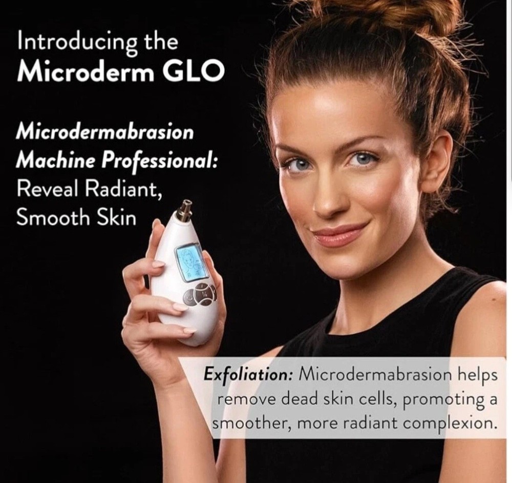 Microderm GLO Diamond Microdermabrasion Machine and Suction Tool
