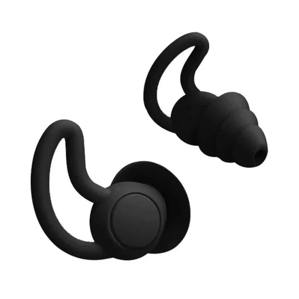 Silicone Ear Plug Waterproof For Sleeping 3 Layer Noise Cancelling Reusable Soft