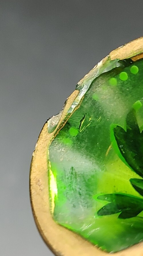 Vintage Blown Glass Double Handle Bottle