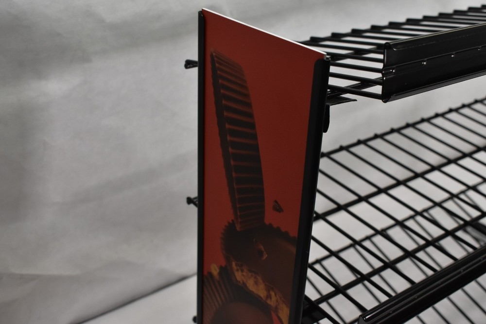 Reeses Hershey's 3 Tier Retail Counter Wire Rack Candy Display Black Interchange