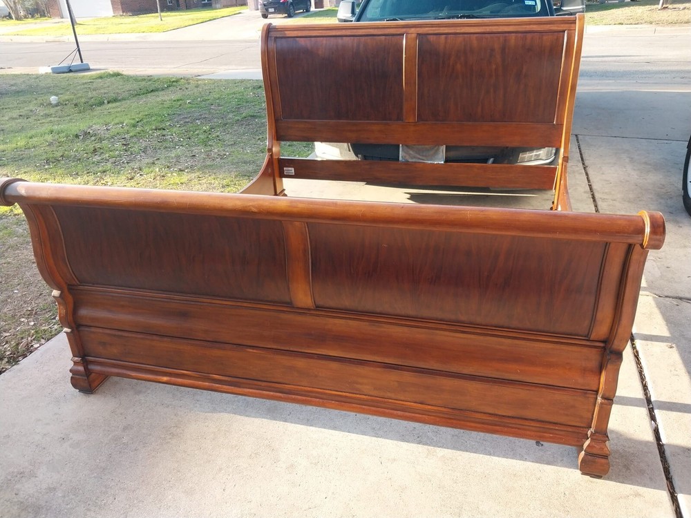 Ethan Allen Tuscany Sleigh Bed King Bed Frame