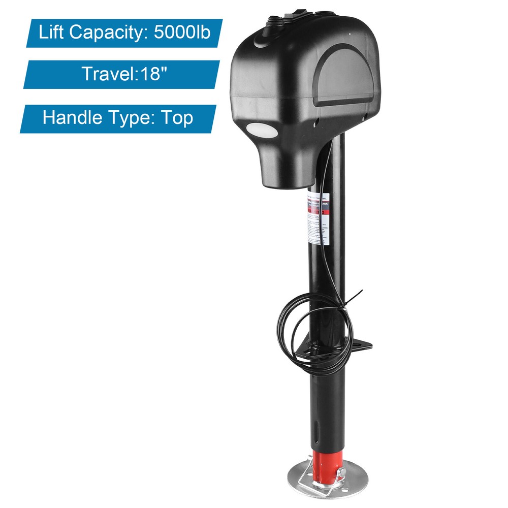 Electric Power Tongue Jack 5000lbs for RV Trailer Camper