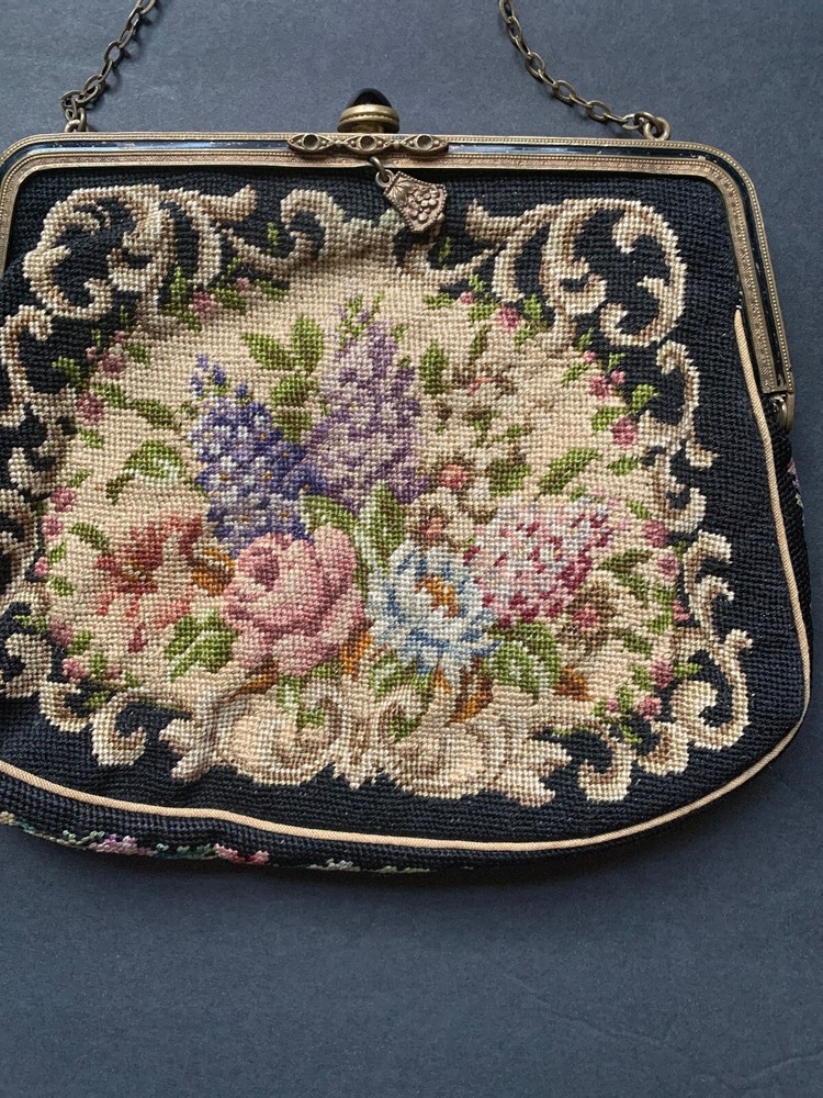 Antique Petit Point Purse