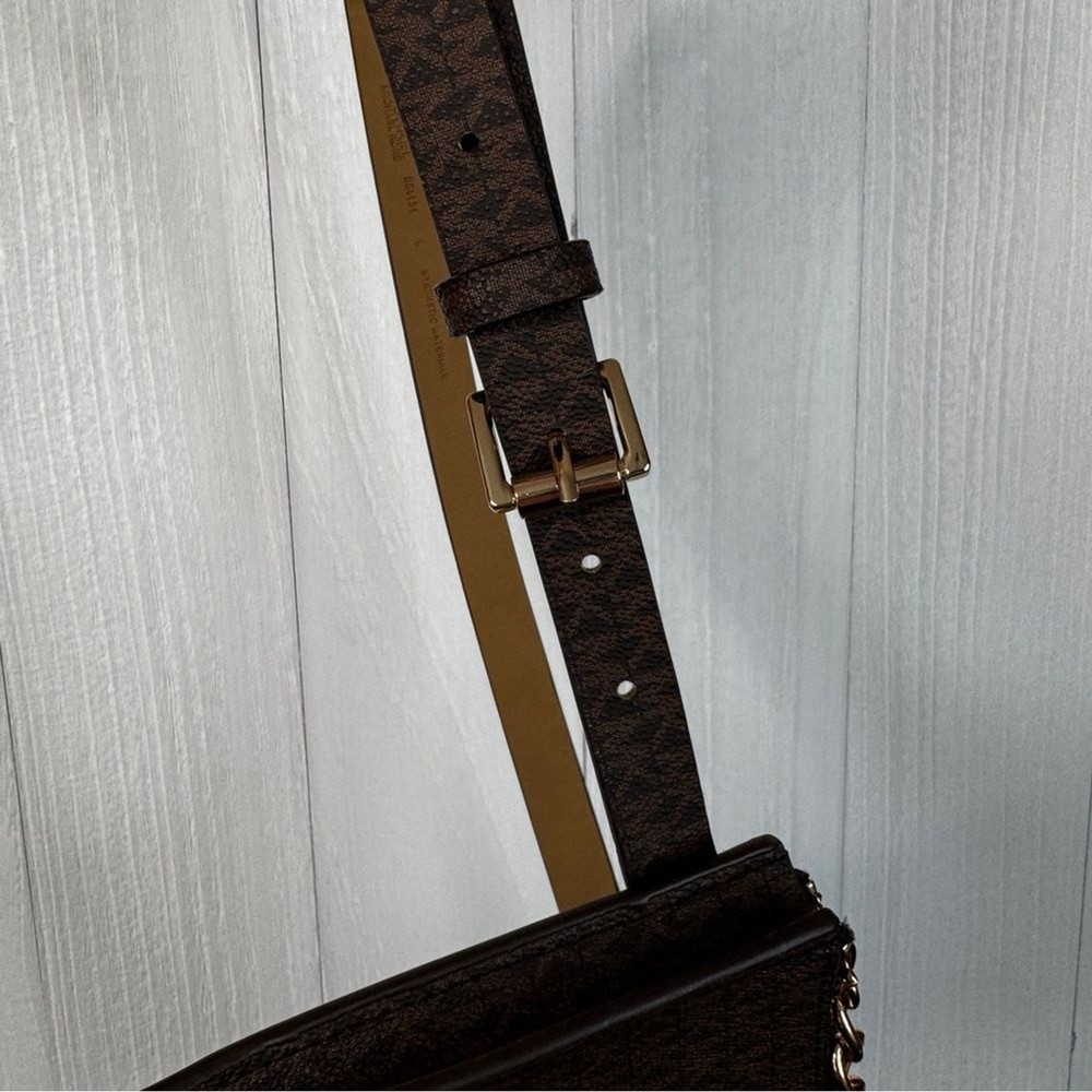 MICHAEL Michael Kors Brown Belt Bag Size L EUC