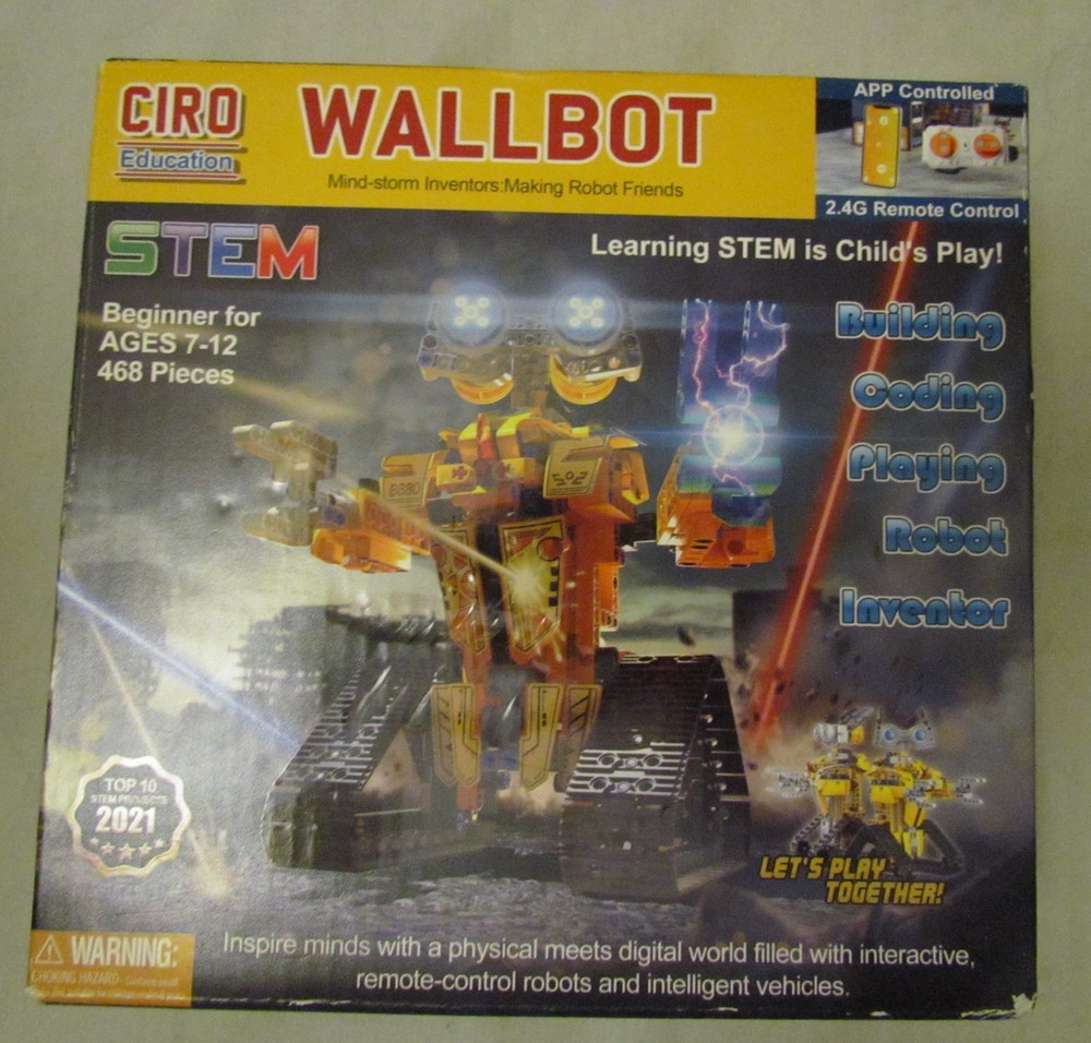 Wallbot Remote Controlled Robot Building Kit New!