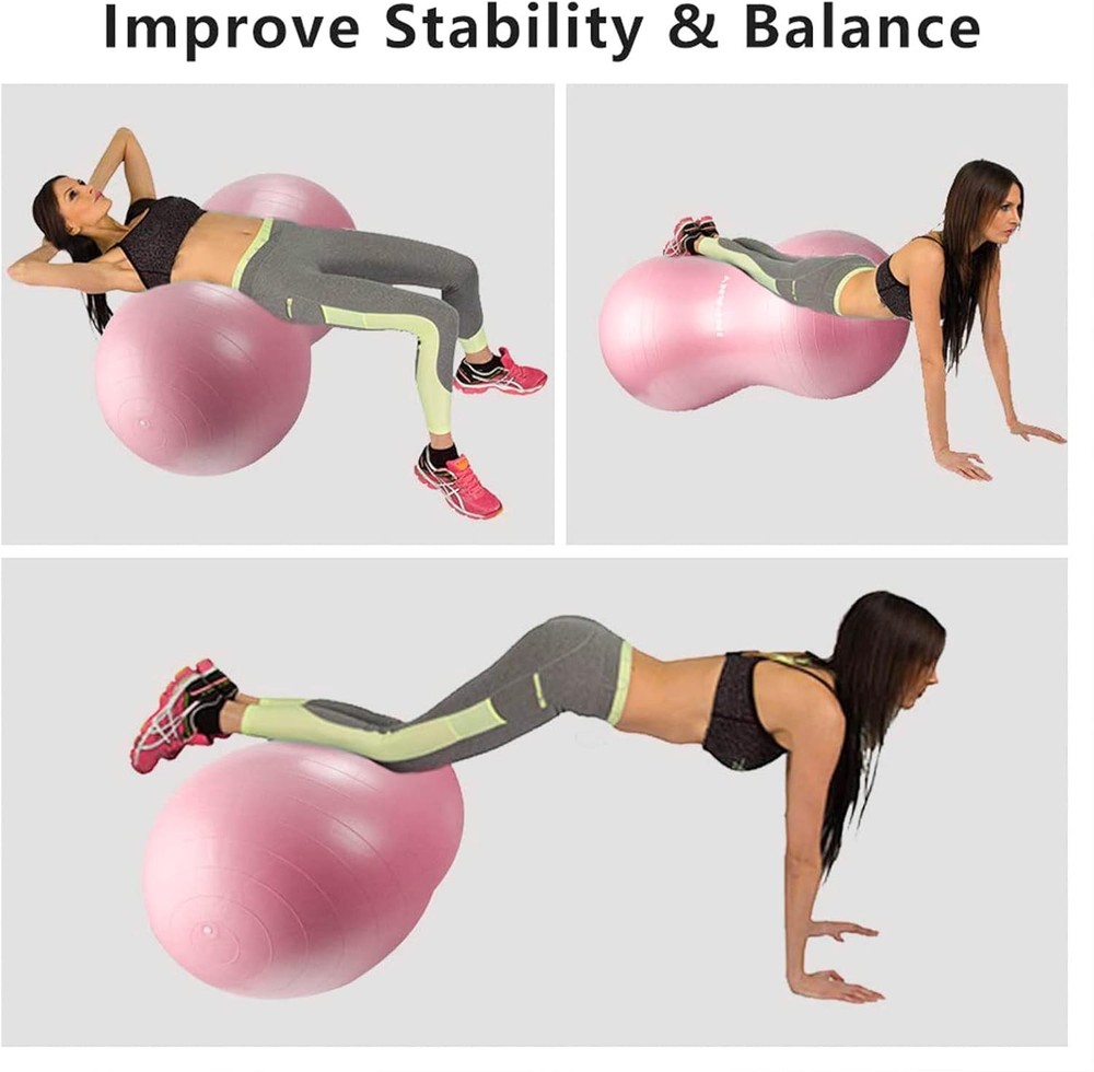 Peanut Ball - anti Burst Exercise Ball for Labor Birthing, Physical