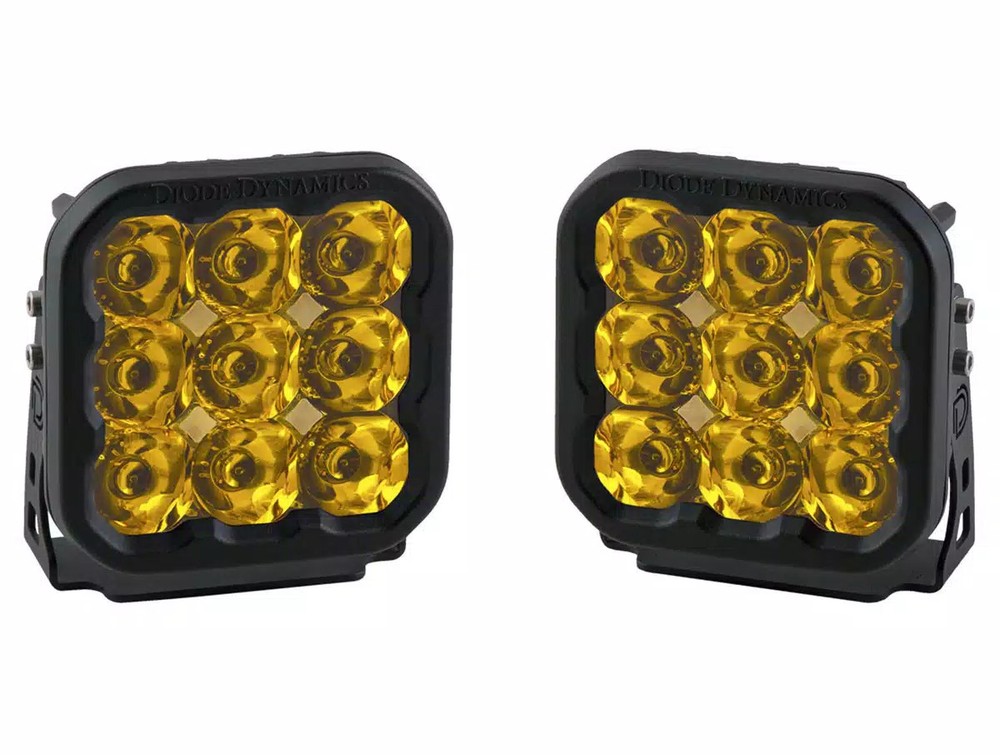 Diode Dynamics 5" Yellow Pro LED Pod one Pro Yellow Combo