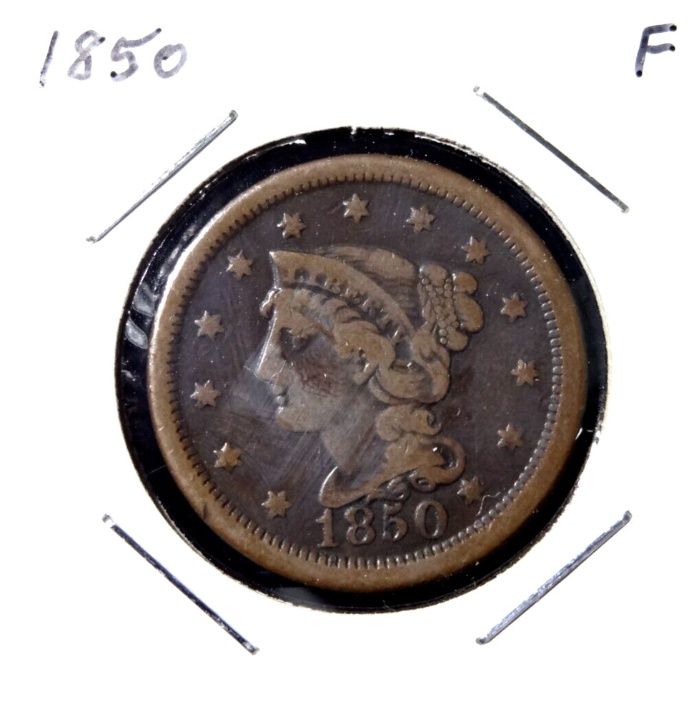 1850 US Large Cent Copper Coin