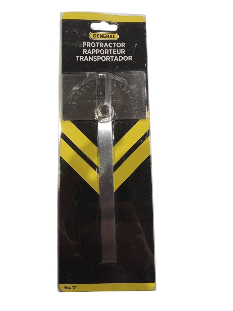 General Tools, 17, Square Head, Stainless Steel, Angle Protractor