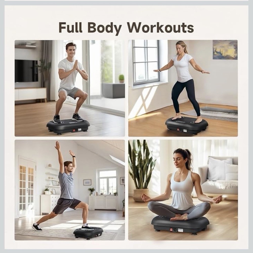 BTXON Oscillating Vibration Plate Remote Control Touch Screen Magnet Massage