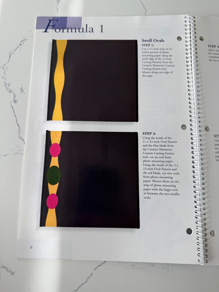 Creative Memories Fast Formulas Third Edition w/Journaling Box Section Layouts