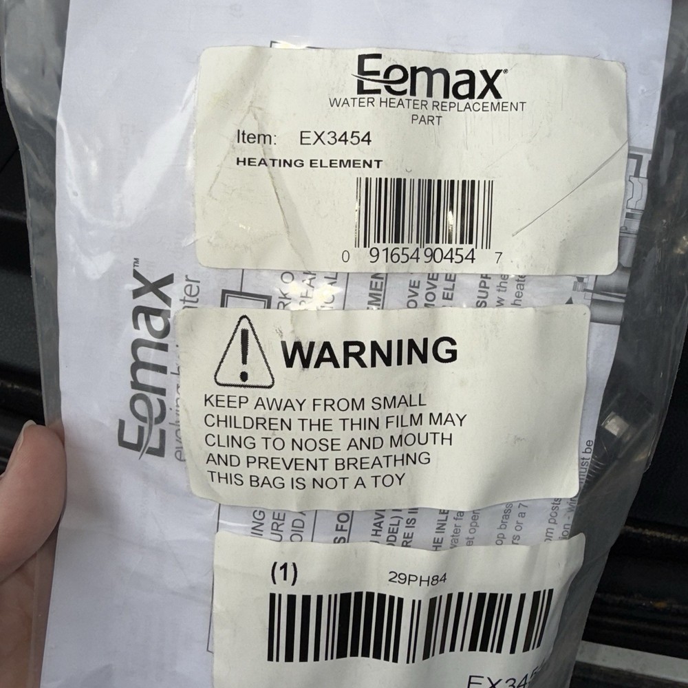 EEMAX EX3454 Heating Element 7.75 in Insert L 29PH82 New 480v