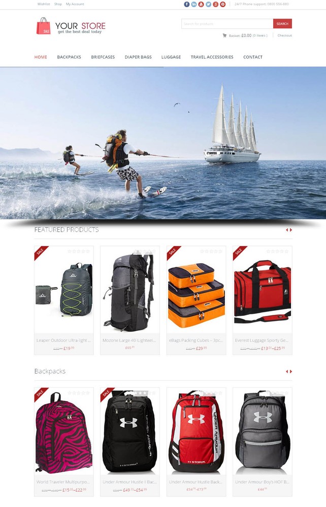 Travel Accessories Store - Next Generation Amazon Affiliate Website + eCommerce