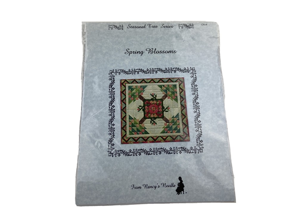 Nancy Needle Spring blossoms Needlepoint Pattern Seasonal tree Series Canvas