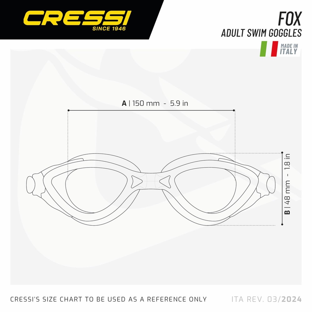 Fox Swim Goggles, Black