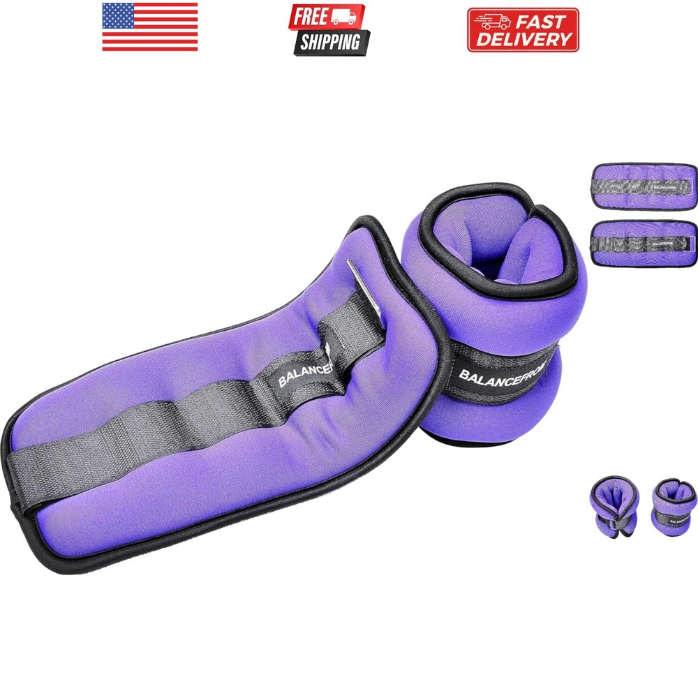 Fully Adjustable Ankle Wrist Arm Leg Weights, 1-20LBS, Multiple Options