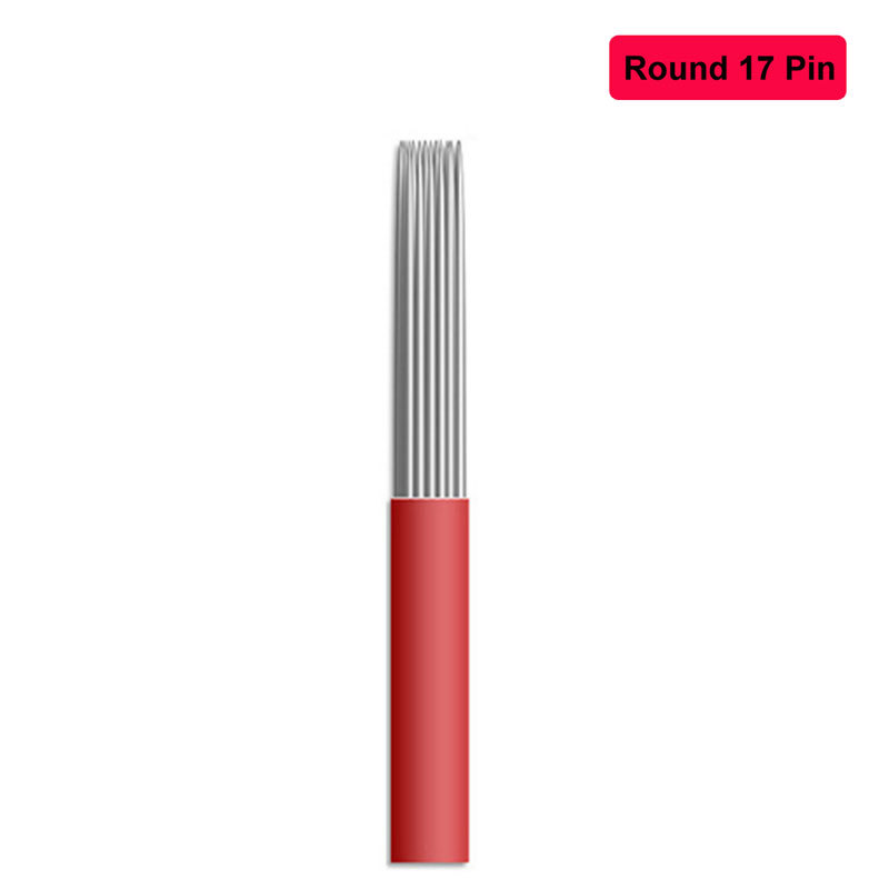 Microblading Permanent Manual Makeup Eyebrow Tattoo Blade Round 17/19/21 Needles