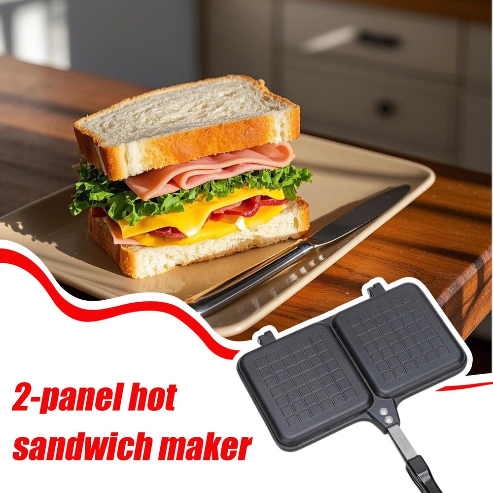 Hot Sandwich Maker Double Panel Stove Hot Sandwich Maker With Handle Handy