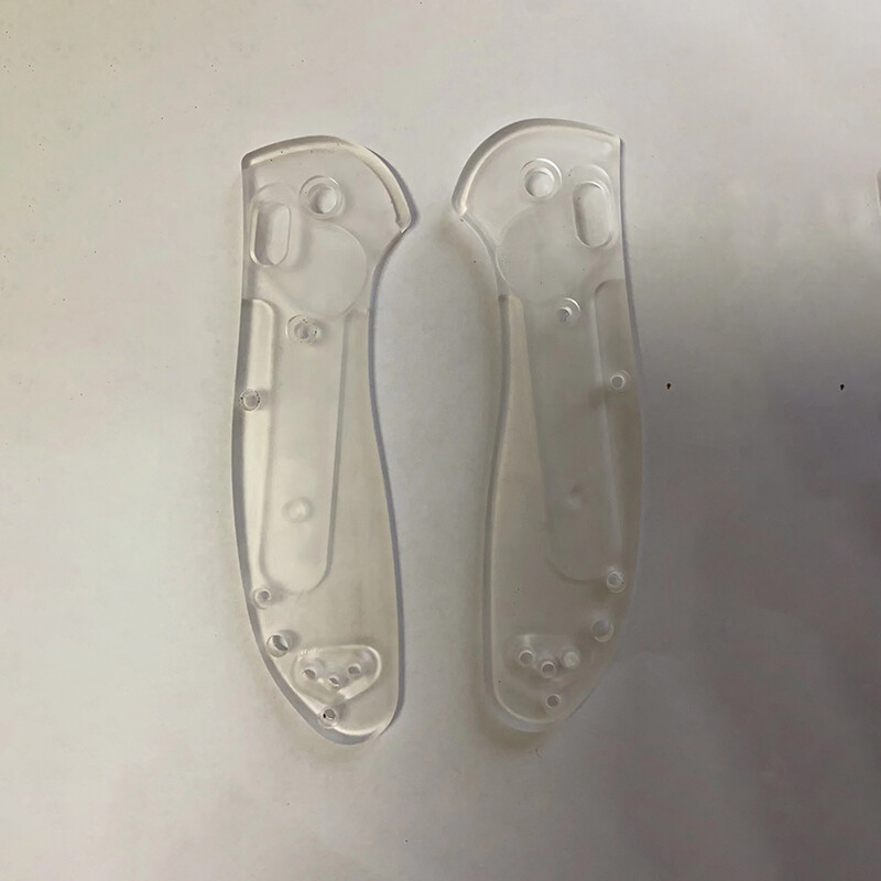 1Pair Transparent Acrylic Handle Scale For Benchmade Griptilian 551