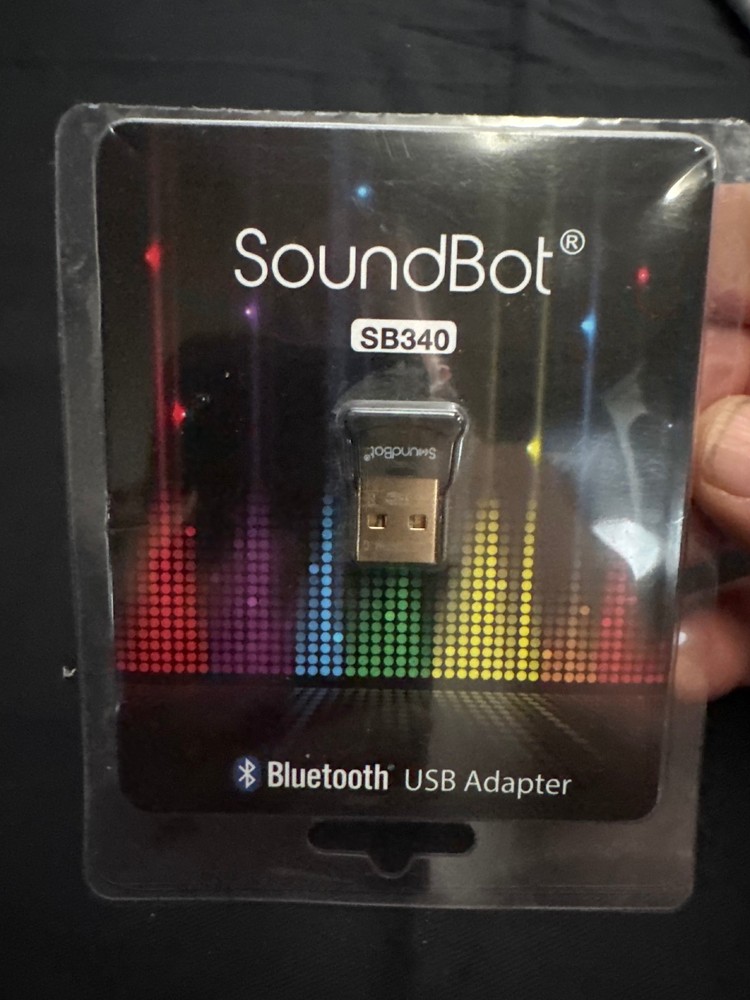 SoundBot SB340 Bluetooth USB Adapter Dongle for PC Mac Windows 8 10