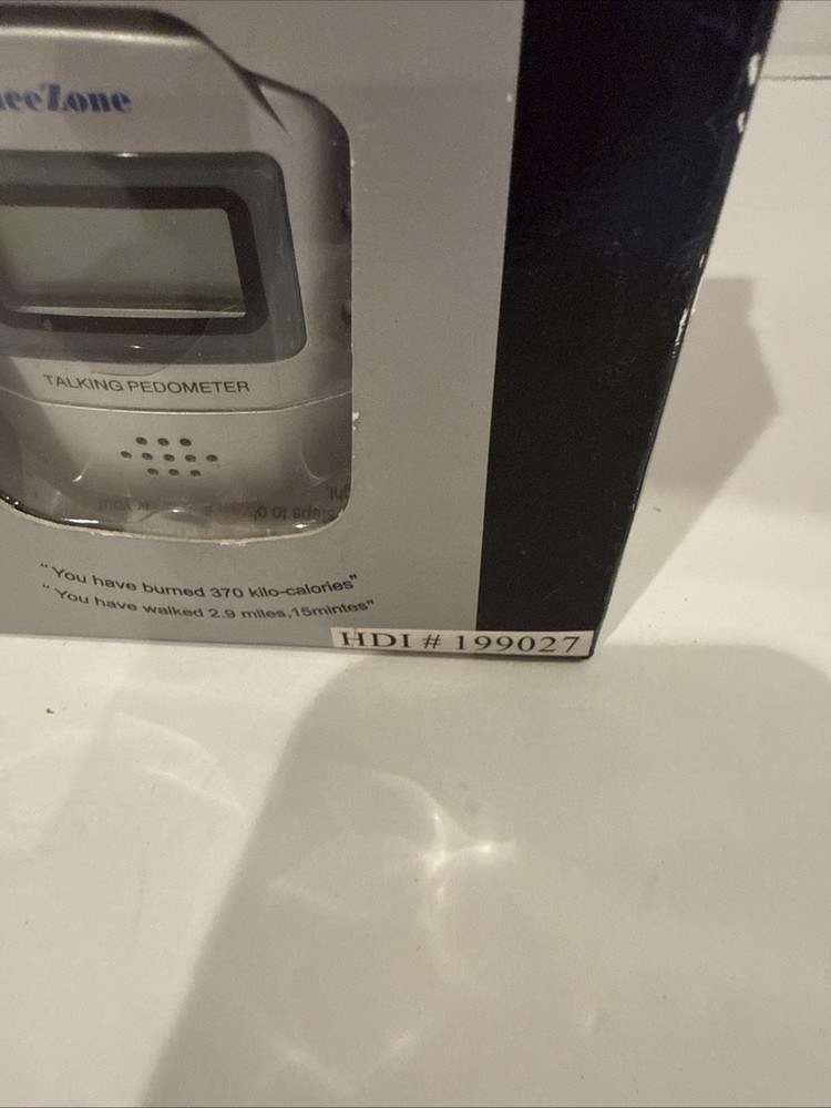 Voice Zone Talking Calorie Counting Pedometer Silver New