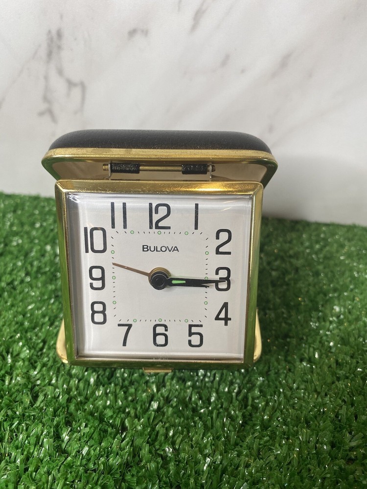 bulova folding desk clock