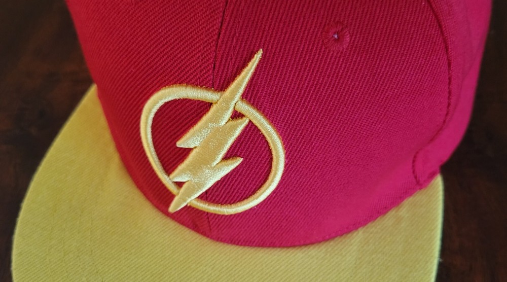 Official The Flash/DC Comics baseball cap, snap back, from Six Flags