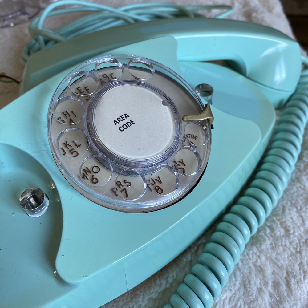 Dial Card Insert AREA CODE 1.5” Ivory Background for Rotary Phone