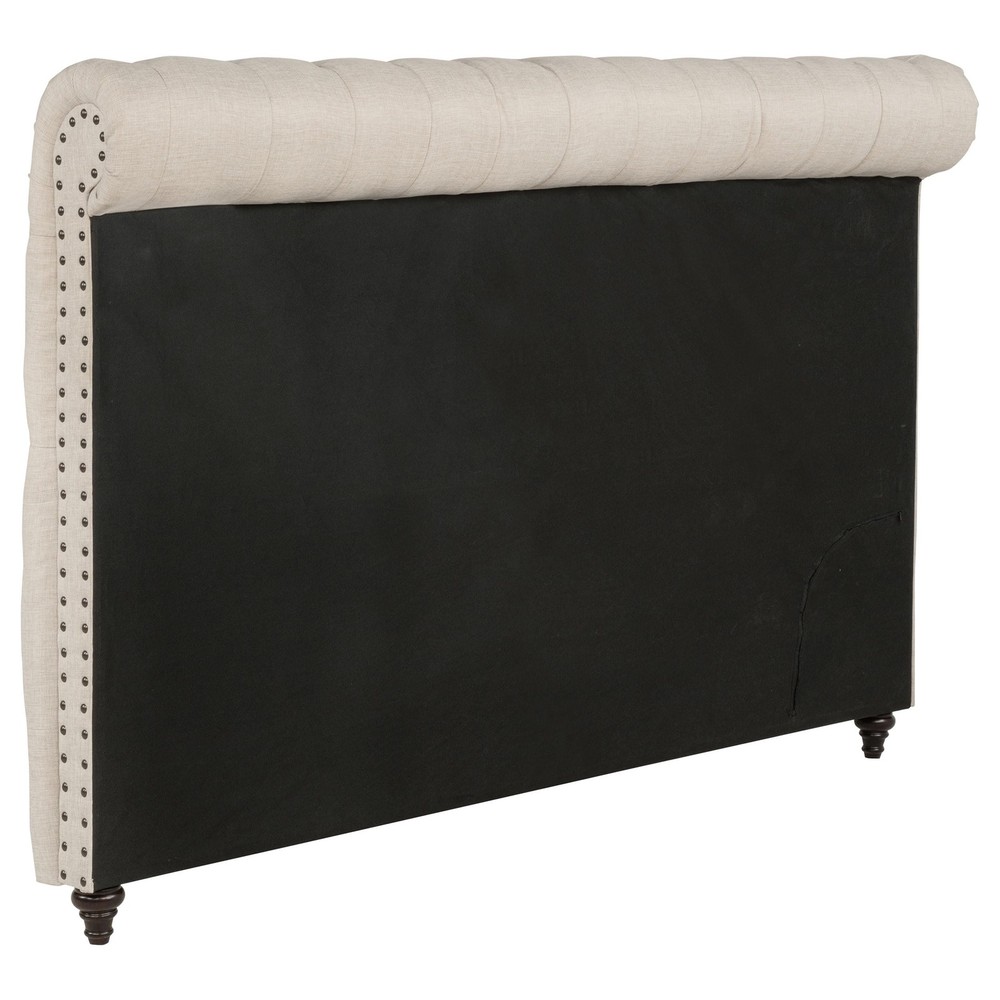Devon 57-inch Upholstered Queen Headboard Beige