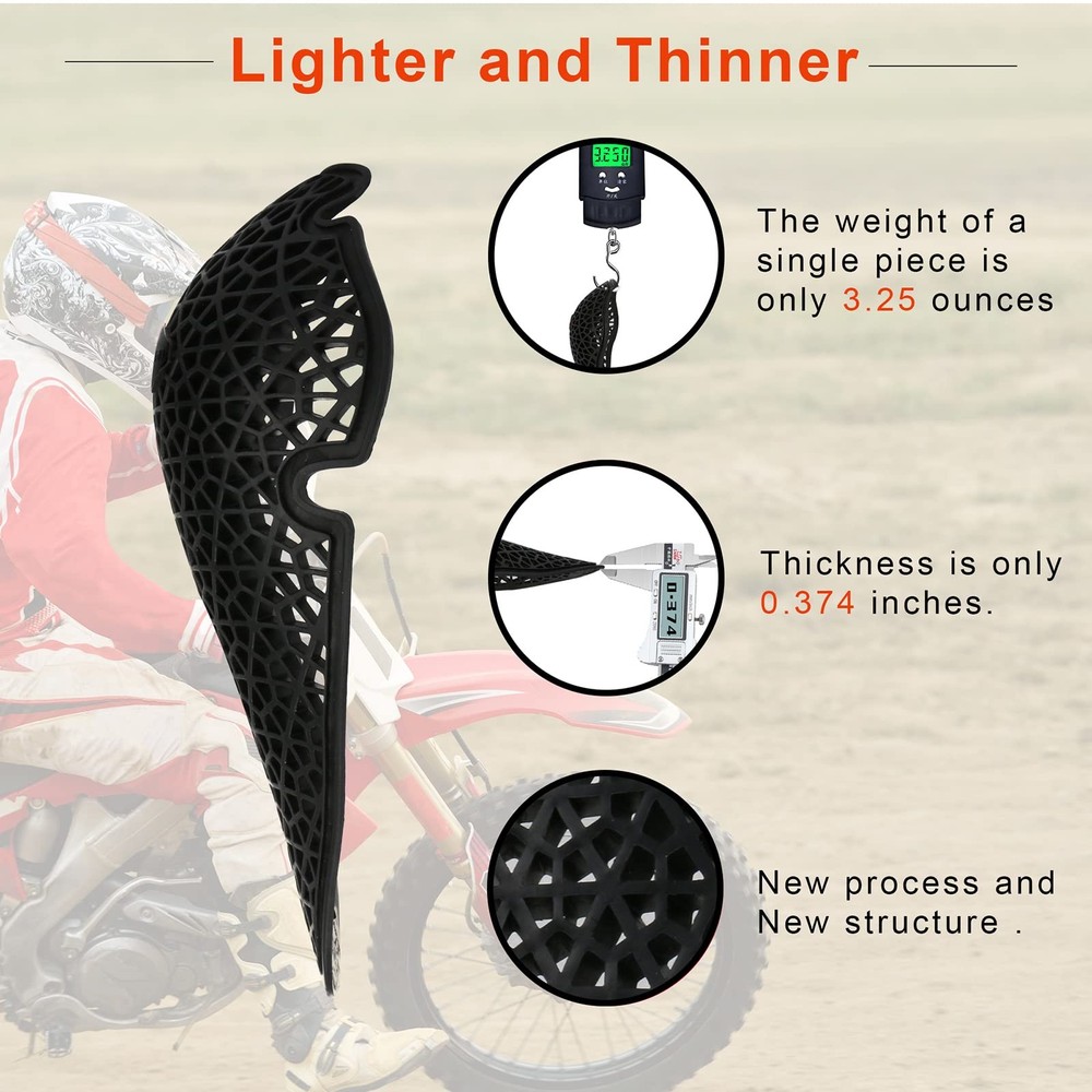 Motorcycle Knee Elbow Pads CE Armor Inserts Protective Gear Pair