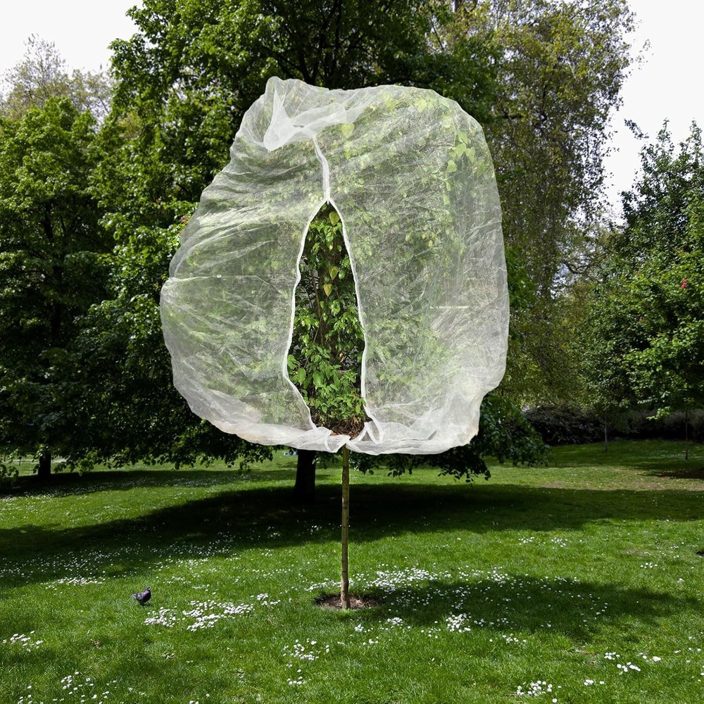 10ftx10ft Large Fruit Tree Netting Bags, Bird for Trees White