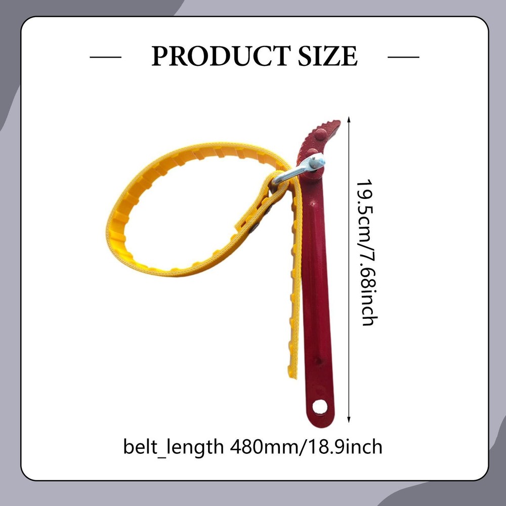 Oils Filter Strap Wrench Strap Spanner Puller Belt Strap Wrench Opener for Tap