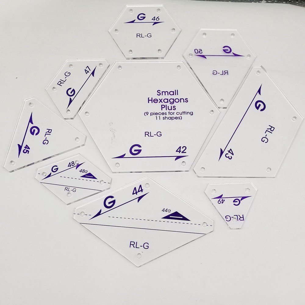 9pcs Perfect Patchwork Templates fo Cutting 11 Shapes