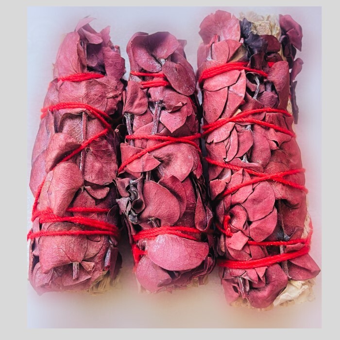 Red Eucalyptus & White Sage 4" Bundled Smudge Sticks - Cleansing