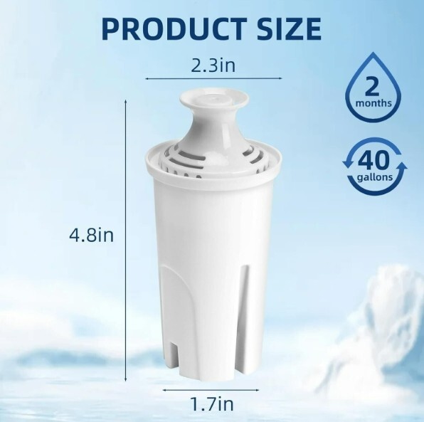 6 Pack Fit For Brita Classic OB21/OB03 987554 35503 42432 Pitcher Water Filter