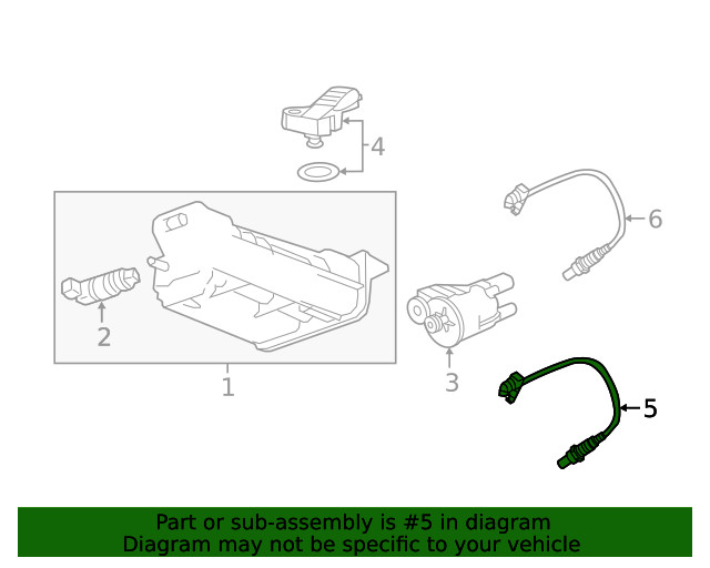 Genuine GM Heated Oxygen Sensor 55488558